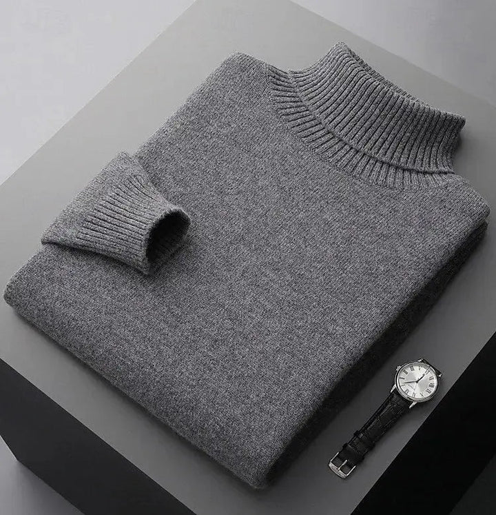 Stilvoller, warmer Herren Rollkragenpullover in klassischem Design für den modernen Mann.