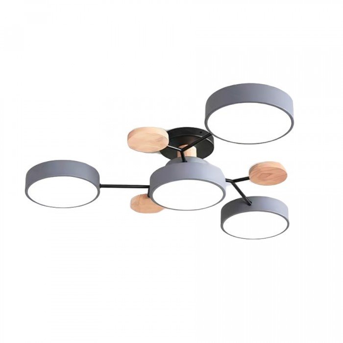 Verzweigte skandinavische LED-Lampe für die Decke. Modernes Licht für anspruchsvolle Räume.