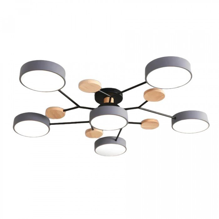Design-LED-Deckenleuchte, skandinavisch, verzweigt. Ideal für moderne Innenräume.