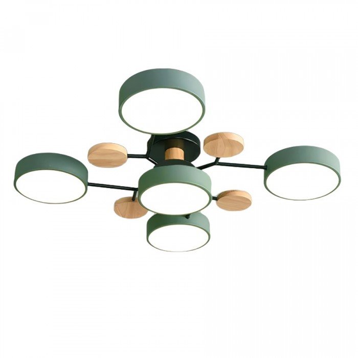 Moderne skandinavische LED-Deckenlampe. Warmweißes, energieeffizientes Design.