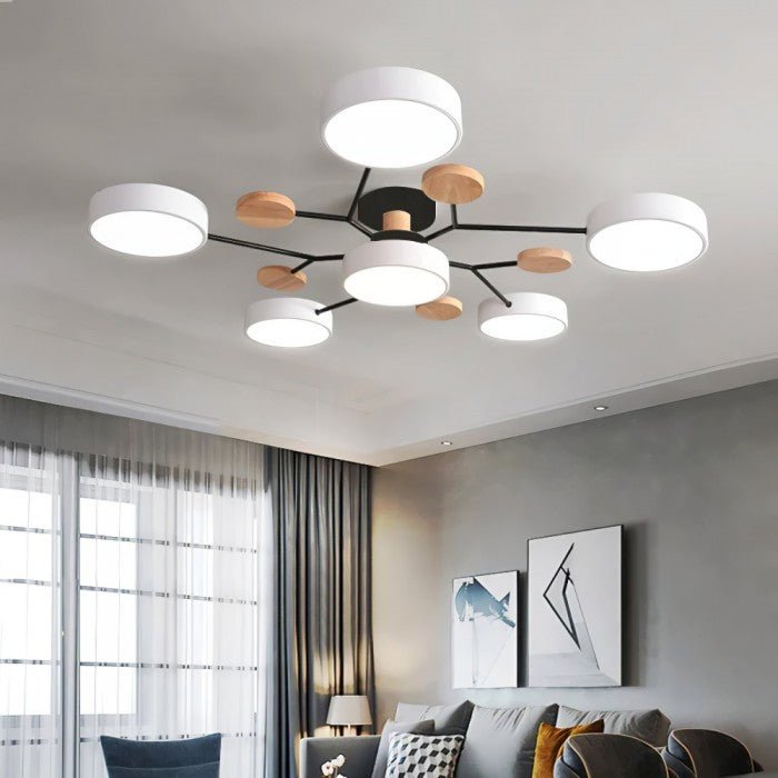 Ast-Deckenleuchte LED, NordicGlow, skandinavisch inspiriert, moderne Ästhetik.