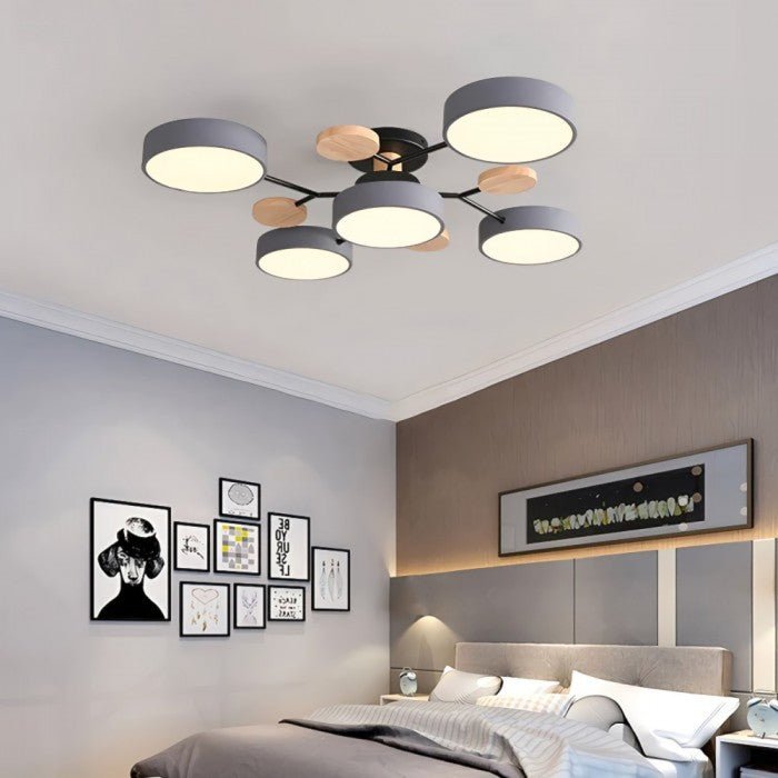 Designer-Deckenlampe, LED, minimalistisch, ideal für Schlafzimmer.