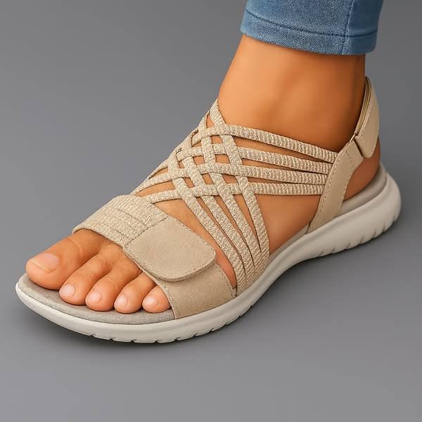 Bequeme orthopädische Damensandalen Greta, leicht & mit Fußgewölbestütze, ideal als Sommerschuhe.