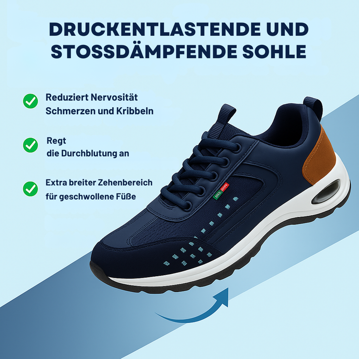 Gesundheitsschuhe für Herren, orthopädisch, schmerzfrei, bieten Komfort und Halt für empfindliche Füße.