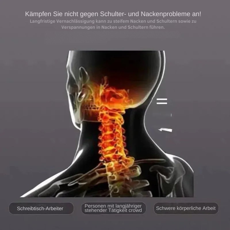 Hochwertiges orthopädisches Kissen, passt sich ergonomisch an Hals und Kopf an für maximale Stütze.