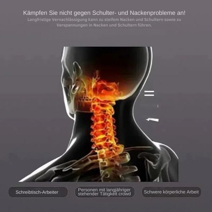 Hochwertiges orthopädisches Kissen, passt sich ergonomisch an Hals und Kopf an für maximale Stütze.