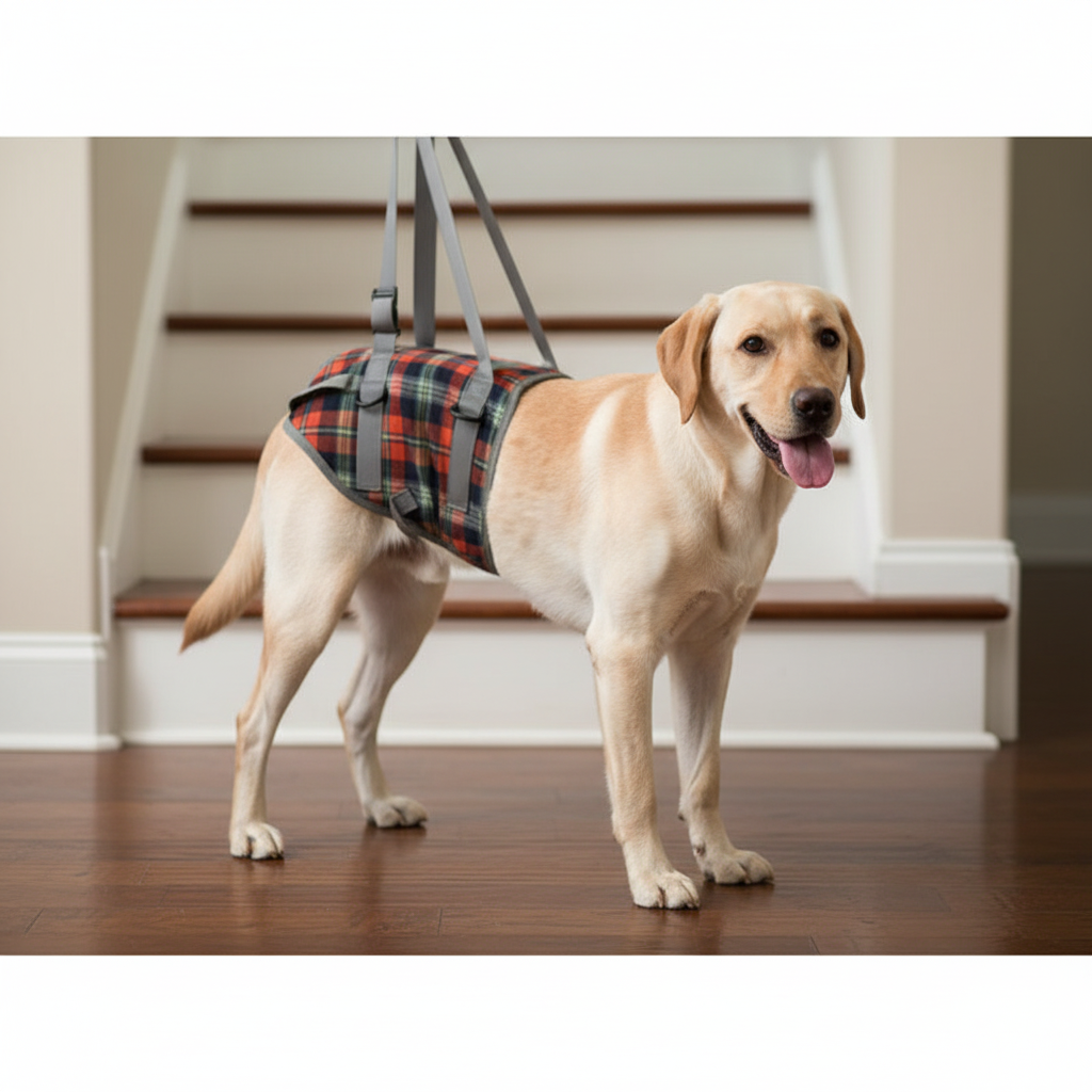 Orthopädisches PawRelief Hundegeschirr für Hinterbeine. Gehhilfe für Seniorenhunde & Rehabilitation, fördert Beweglichkeit.
