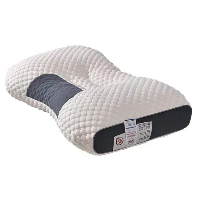 Orthopädisches RelaxForm Kopfkissen mit Massagefunktion für Nacken & Schultern, ergonomisch für gesunden Schlaf.
