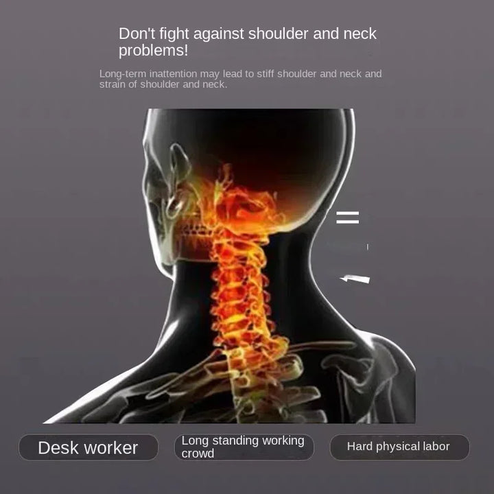 RelaxForm orthopädisches Kopfkissen mit integrierter Massagefunktion für optimale Nacken- & Schulterentlastung.