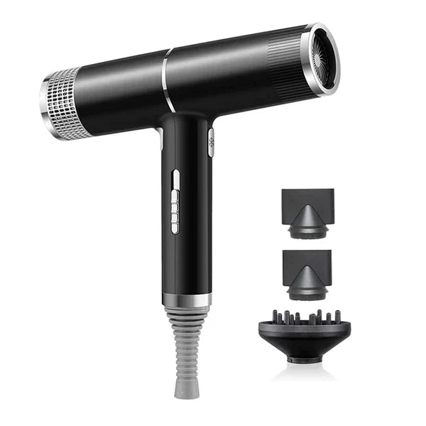 Leichter, ergonomischer Velair Haartrockner in Nutzung. Ideal für langes Hairstyling ohne Ermüdung & schnelles Trocknen.