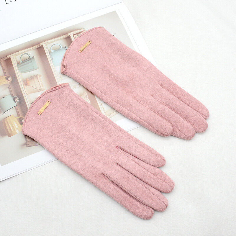 Stilvolle Damenhandschuhe in Khaki, ideal für den Winter. Warm & komfortabel, auch für Smartphones geeignet.
