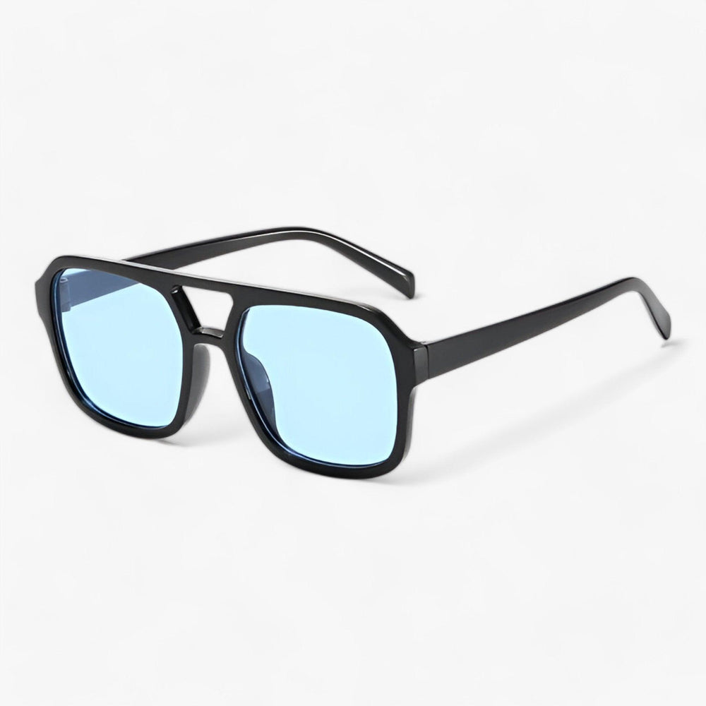 Trendige Unisex Retro Sonnenbrille eckig, Oversized, idealer UV-Schutz für den Sommer.