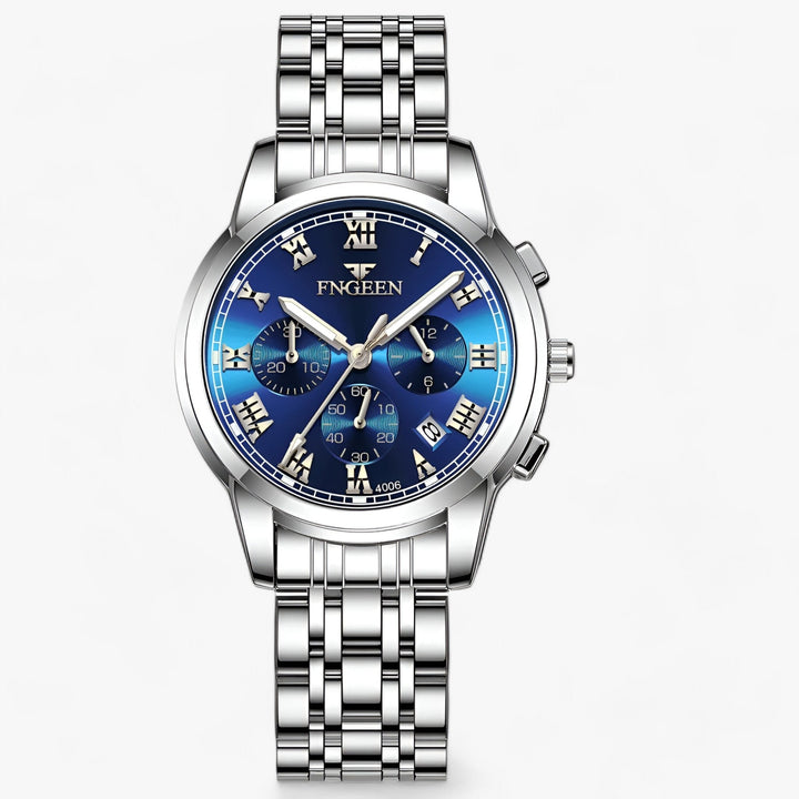 Moderne, elegante Damenuhr mit beleuchtetem Zifferblatt. Wasserdichte Quarzuhr, ideales Accessoire für Damen.
