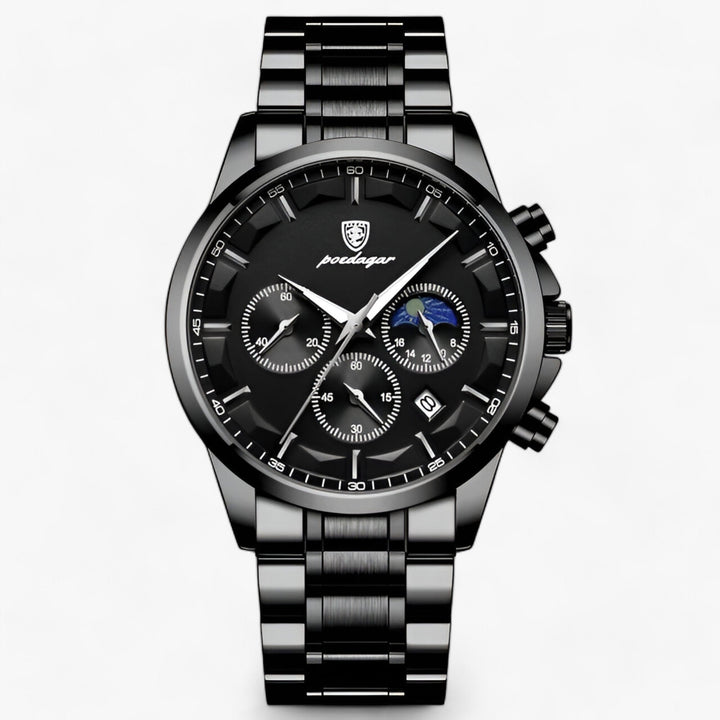 Die Luxe Herrenuhr Cassian: Eine stilvolle und wasserdichte Titanstahluhr für jeden Anlass.
