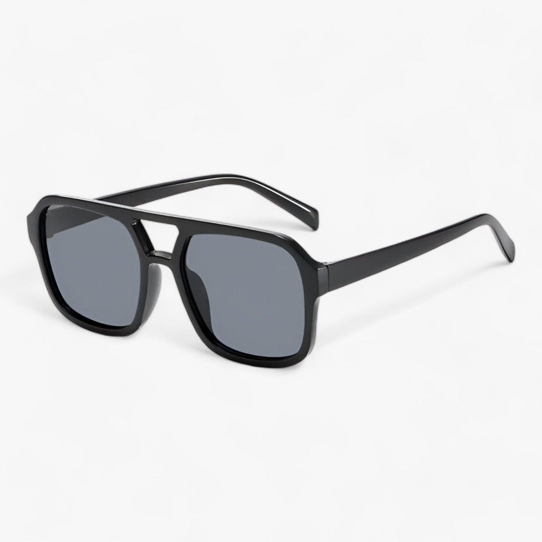 Unisex Vintage Oversized Sonnenbrille mit eckigem Rahmen für Sommer-Fashion.