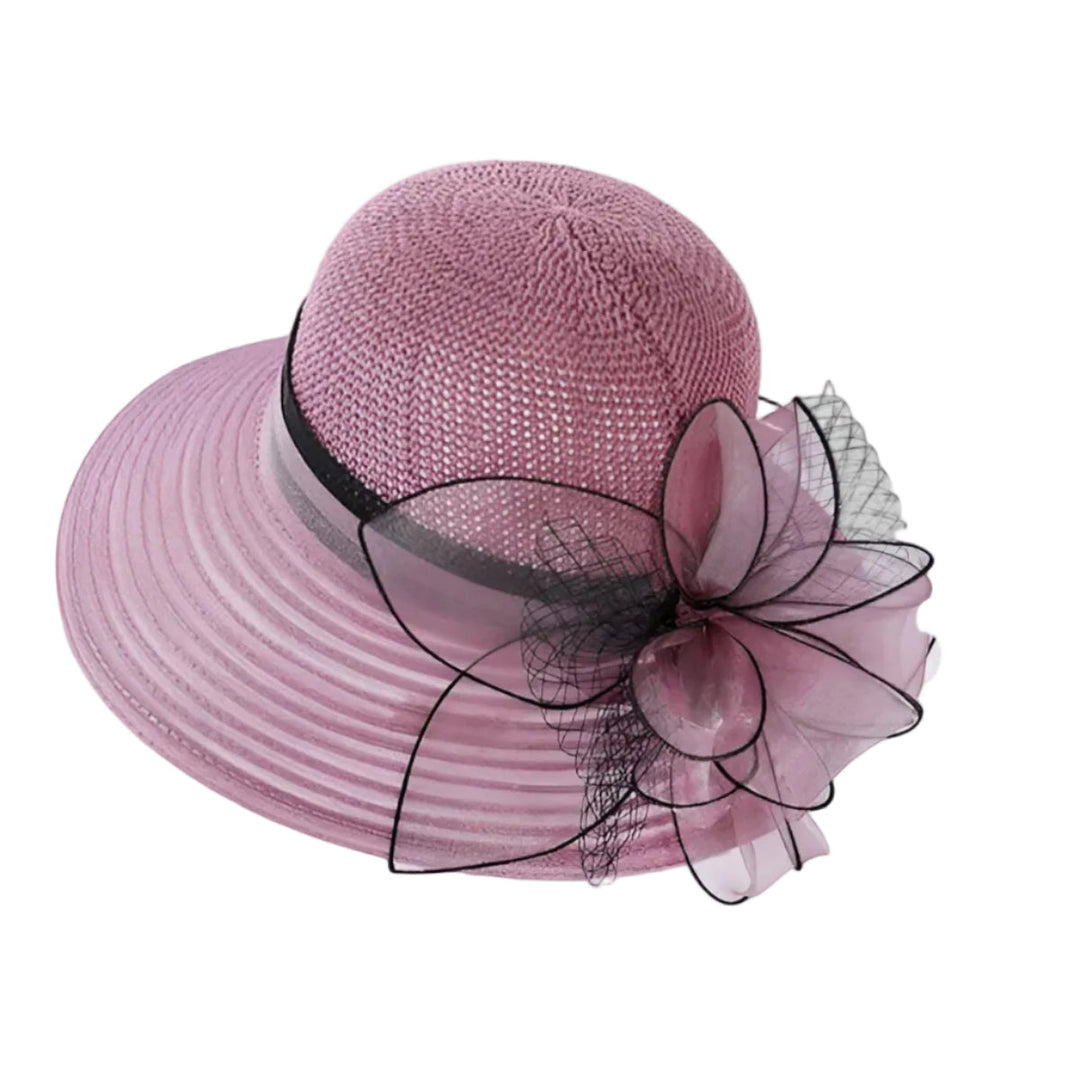 Schicker Damen Sonnenhut mit breiter Krempe schützt Gesicht & Nacken; leichtes Accessoire für Freizeit & Reise.