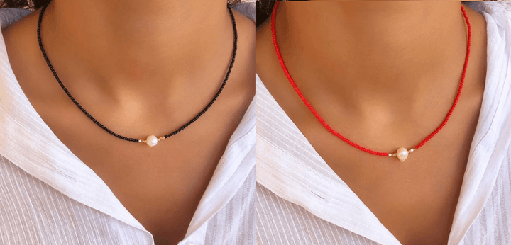 Damen Perlenkette: Ausdruck von Eleganz & Stil. Ein unverzichtbares Accessoire mit zeitloser Anziehung.