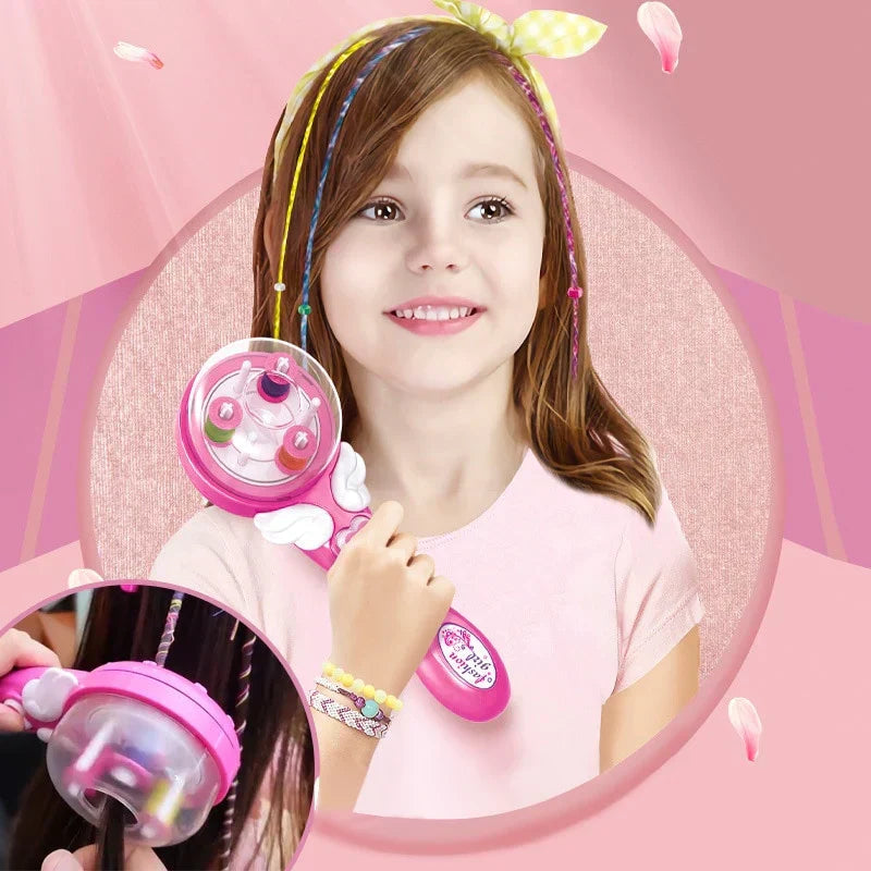 Kinder TwistBraid Styler Haarflechtgerät für schnelle Zöpfe & kreative Frisuren. Einfaches Haarstyling für Mädchen.