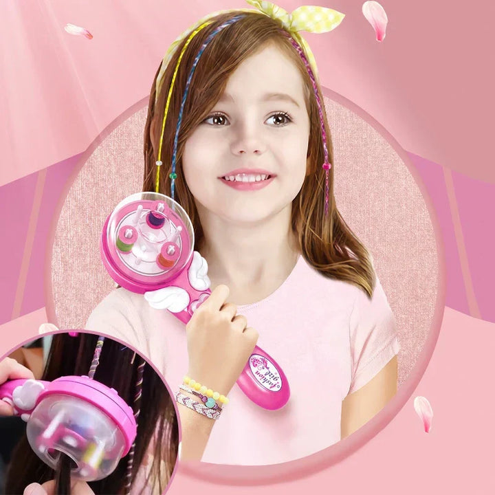 Kinder TwistBraid Styler Haarflechtgerät für schnelle Zöpfe & kreative Frisuren. Einfaches Haarstyling für Mädchen.