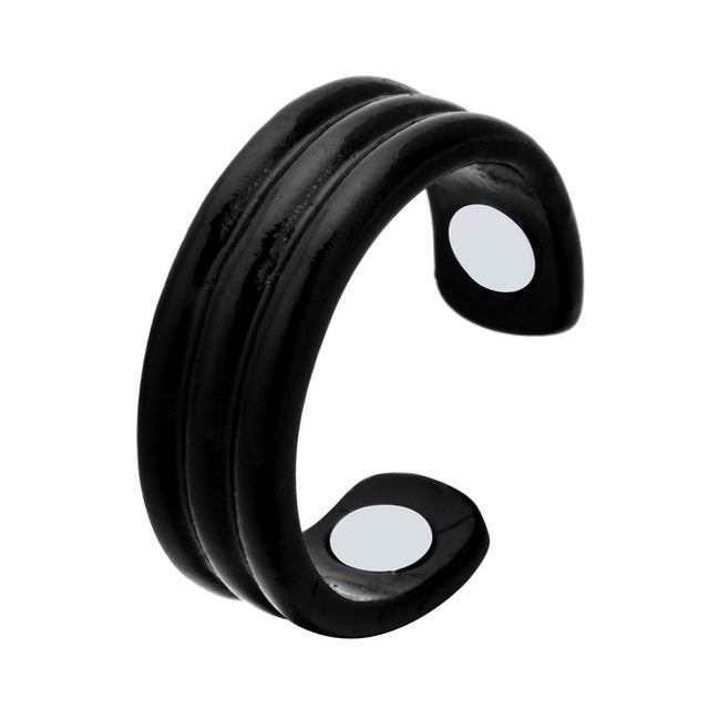 Unisex Anti-Schnarch-Ring mit Magnettherapie für ruhige Nächte. Fördert erholsamen Schlaf & befreite Atmung bei Schnarchen.