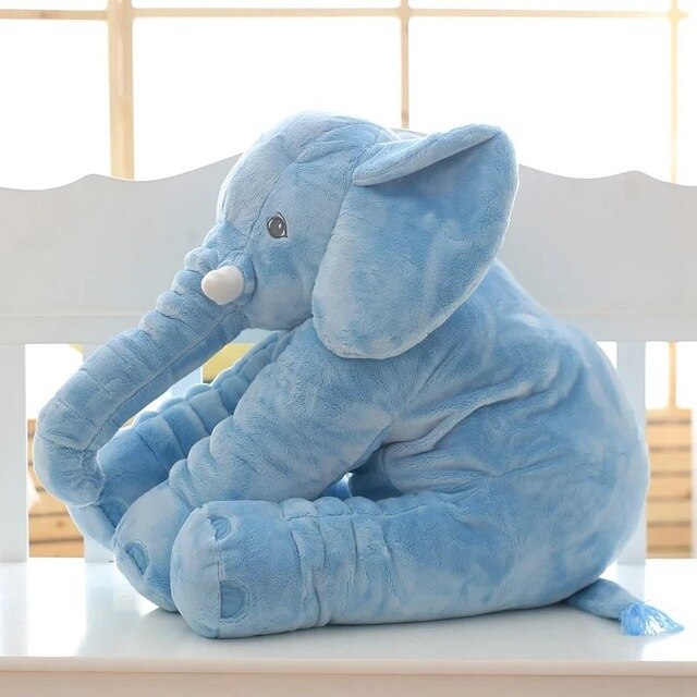 Rosa Plüsch Elefanten Kuschelkissen, weiches Spielzeug & Deko für Kinderzimmer, tolles Babygeschenk.