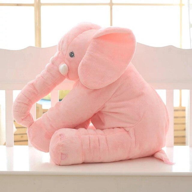 Extra weiches Plüsch Elefanten Kuschelkissen, ideal als gemütliches Kuscheltier & Spielzeug für Kinder.