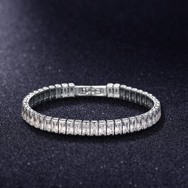 Unisex-Armkette mit Zirkonia, ein luxuriöses Tennisarmband, das bei jeder Bewegung glänzt.