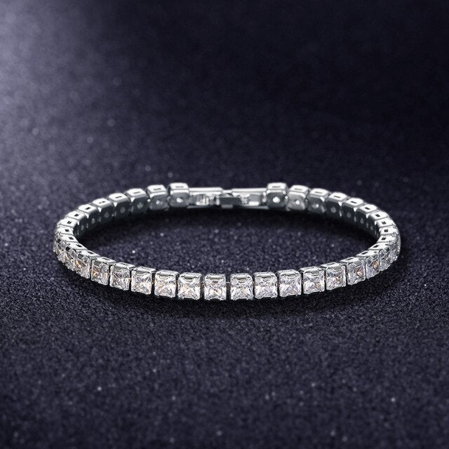 Edles Zirkonia-Tennisarmband, unisex. Luxuriöser Schmuck, der glänzt und funkelt.