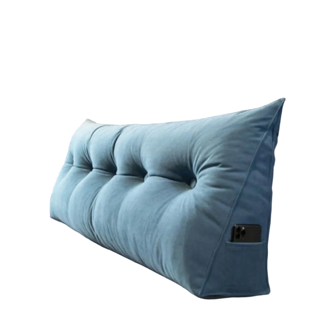 Großes Keilkissen für Betten und Sofas, zur optimalen Rückenunterstützung und Entlastung.