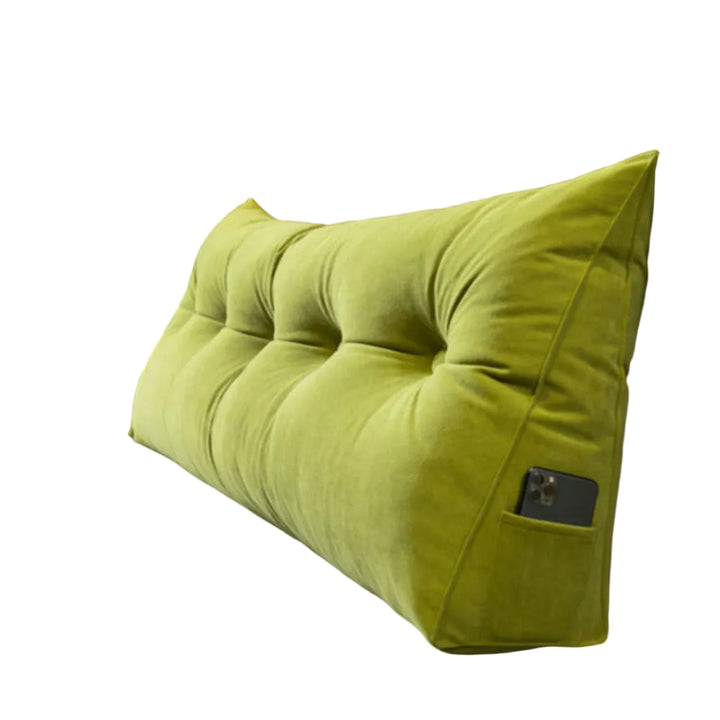 Multifunktionales Keilkissen aus Baumwolle; perfekt als Lesekissen oder Rückenstütze auf dem Sofa.