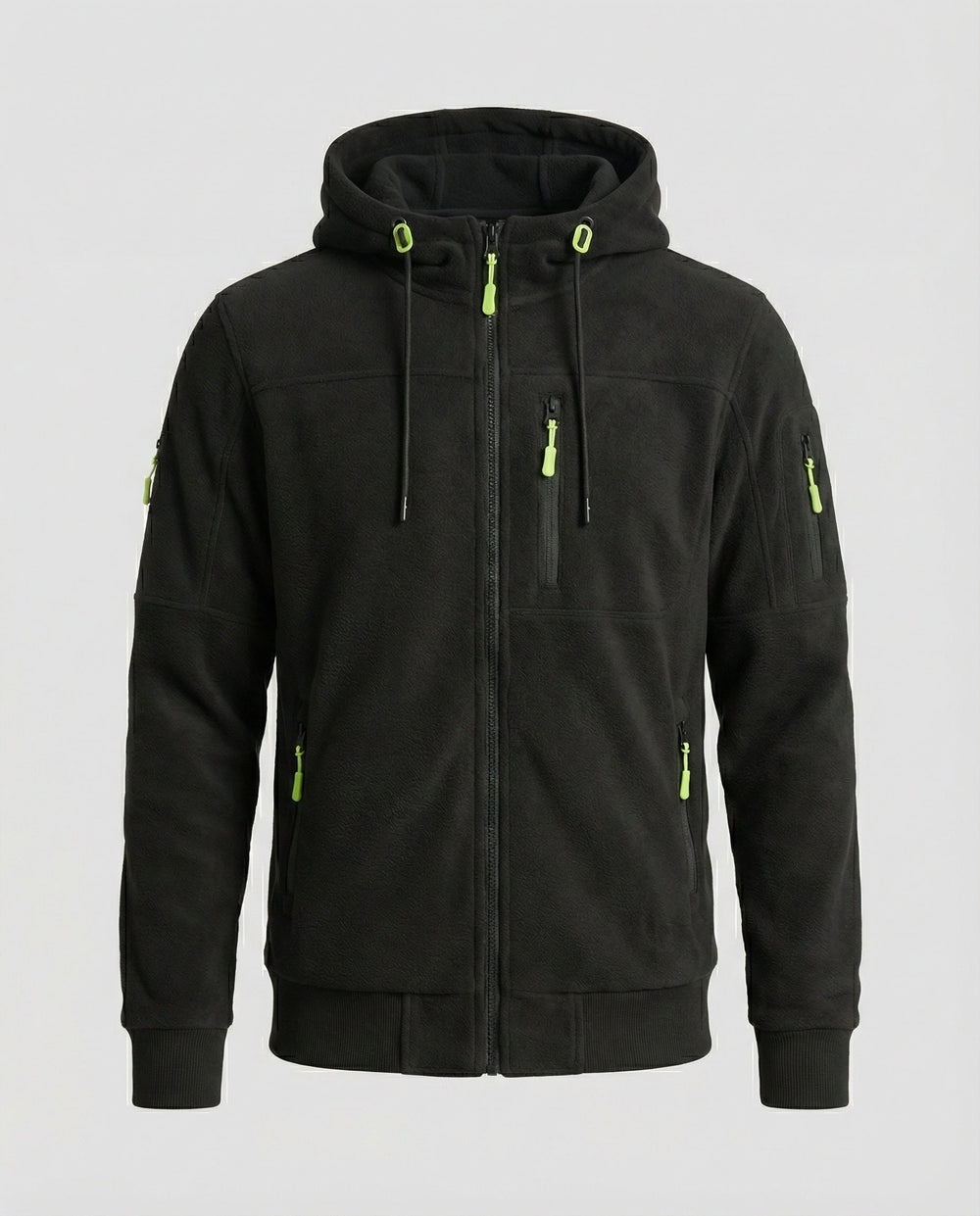 Moderne Herren Kapuzenjacke, SlimFit, ideal als Übergangsjacke. Komfortable Reißverschlussjacke für Herrenmode.