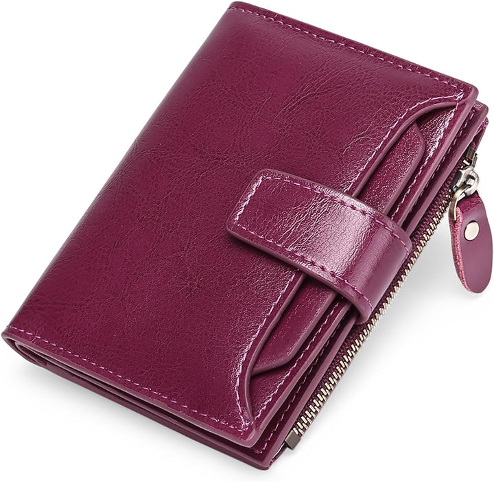 Unisex Multifunktionale Geldbörse, kurz, mit RFID-Schutz, Münzfach und einfachem Kartenhalter.