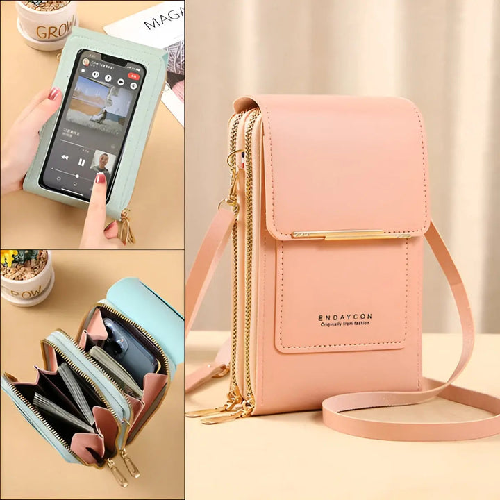 SecureStyle Leder Schultertasche für Damen, eine robuste und trendige Anti-Diebstahl Handtasche für Alltag.