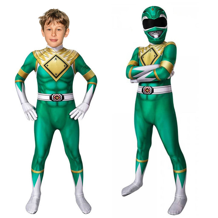 Ranger-Kostüm-Overall für Kinder. Superhelden-Verkleidung ideal für Jungen & Mädchen, Cosplay & Karneval.