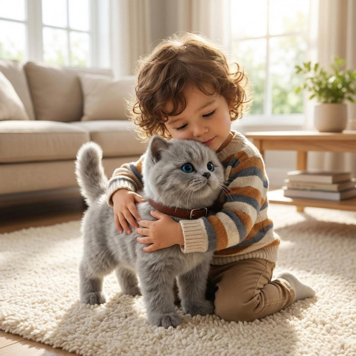 Pädagogisches Roboter-Kätzchen, ideal als interaktives Geschenk. Elektronische Spielzeugkatze für Kinder.