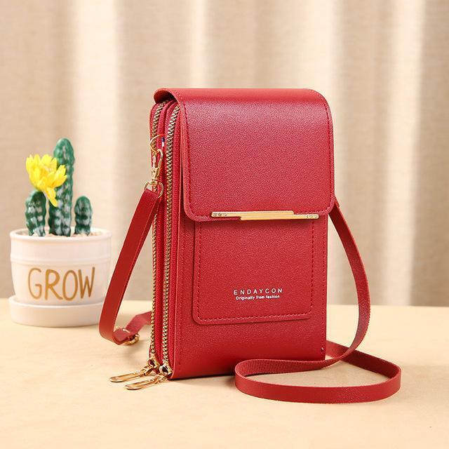 Vielseitige Smartphone-Crossbody-Tasche mit Geldbörsenfunktion, optimal für den täglichen Gebrauch.