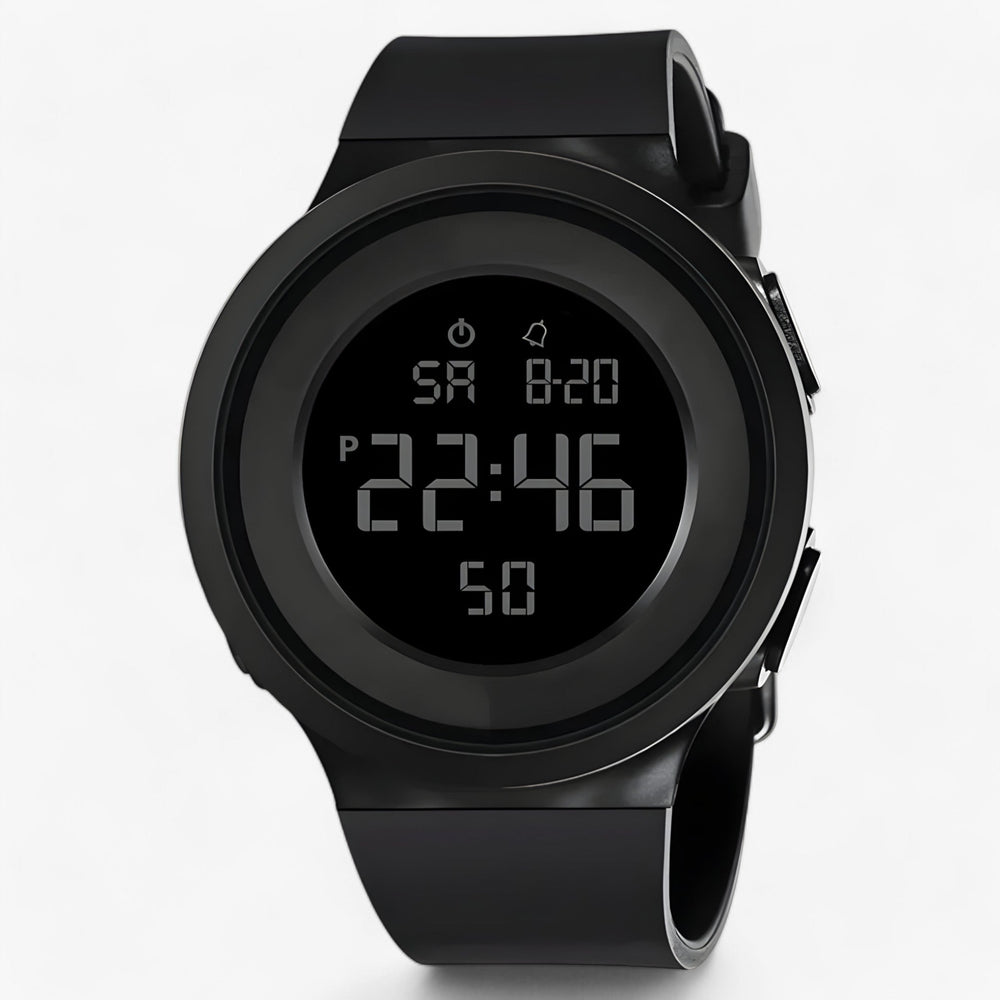 Digitale LED-Armbanduhr, wasserdicht & robust. Klare Anzeige, ideal für Sport, Outdoor & Alltag.