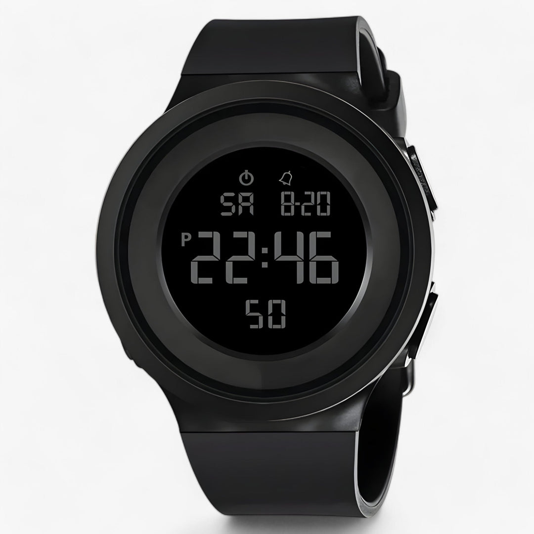Digitale LED-Armbanduhr, wasserdicht & robust. Klare Anzeige, ideal für Sport, Outdoor & Alltag.