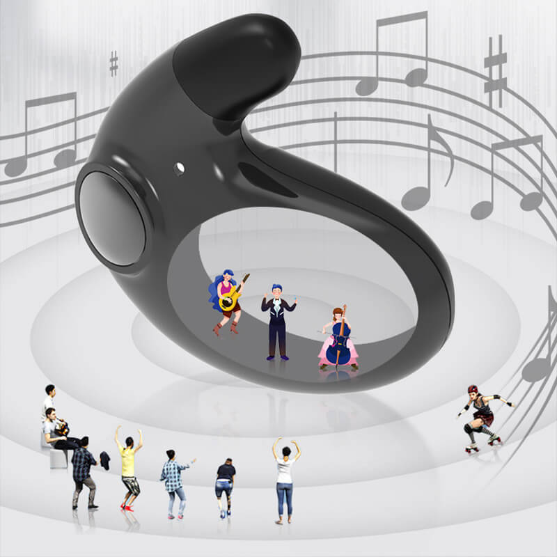 Weiße kabellose Mini-Schlaf-Ohrhörer, IPX5 wasserdicht, mit Bluetooth für erholsamen Schlaf.