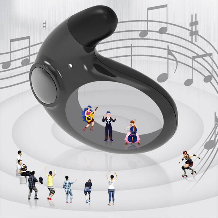 Weiße kabellose Mini-Schlaf-Ohrhörer, IPX5 wasserdicht, mit Bluetooth für erholsamen Schlaf.