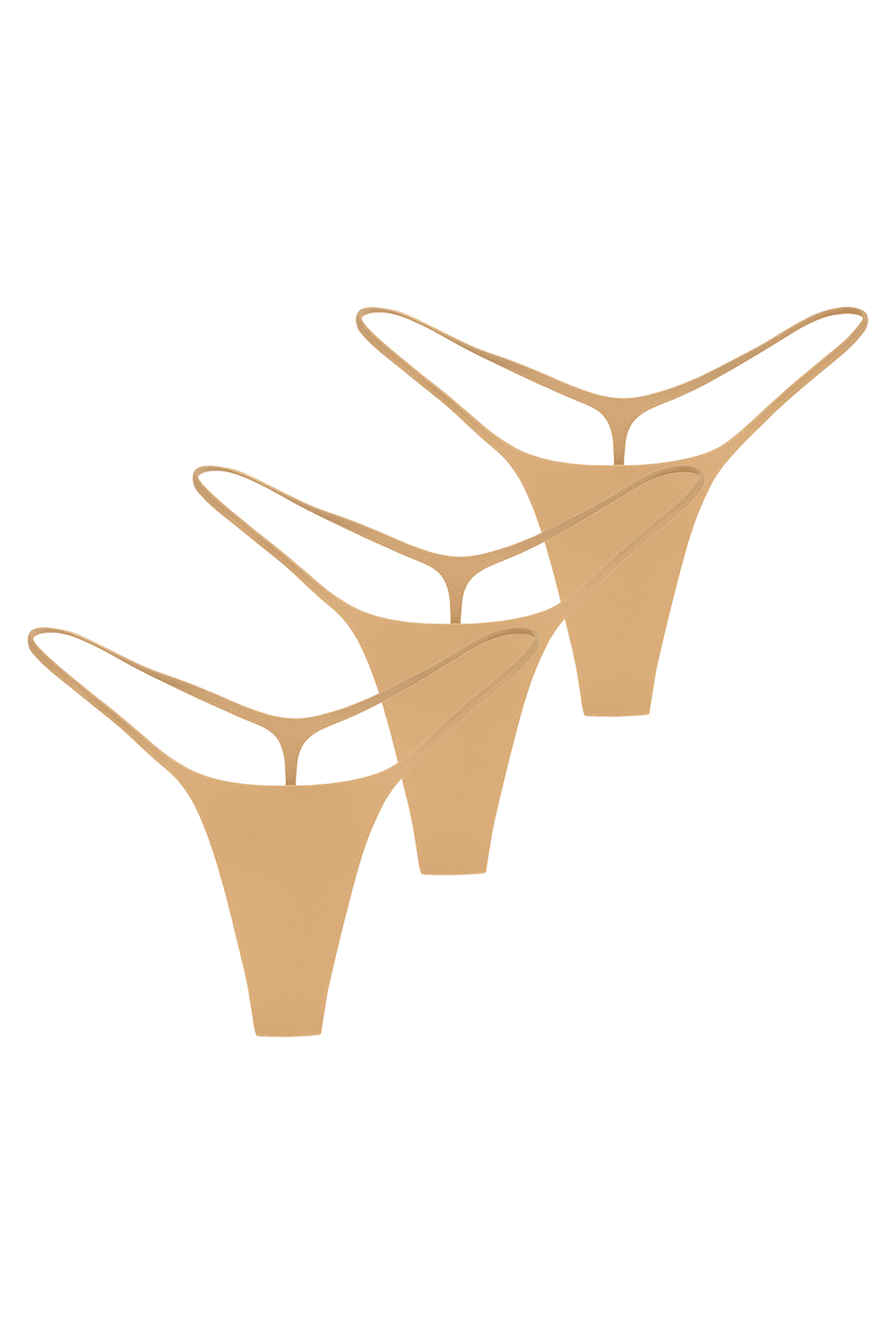 Bequemer Damen String Tanga, elastisch & figurbetont, ideal als unsichtbare Unterwäsche für den Alltag.