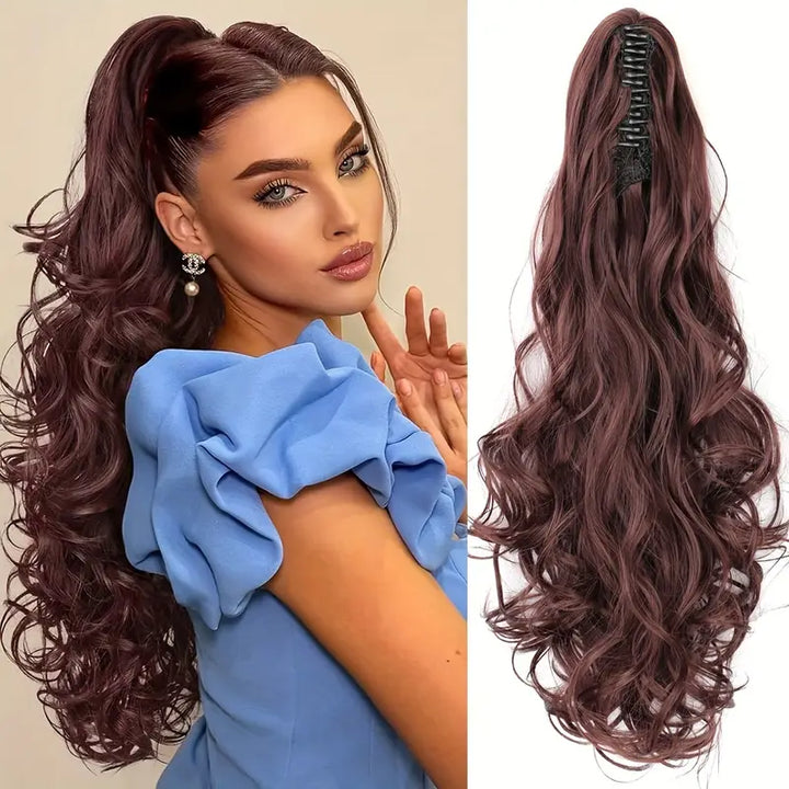 Fashion Pferdeschwanz Haarverlängerung Veloura 55cm, schafft mühelos Volumen & Länge.