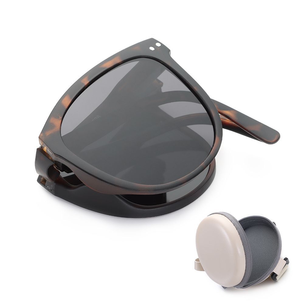 Modisches Unisex-Accessoire: Faltbare Retro-Sonnenbrille mit optimalem UV-Schutz.