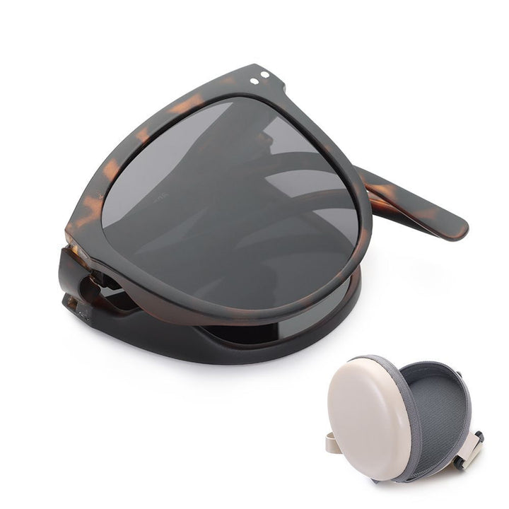 Modisches Unisex-Accessoire: Faltbare Retro-Sonnenbrille mit optimalem UV-Schutz.