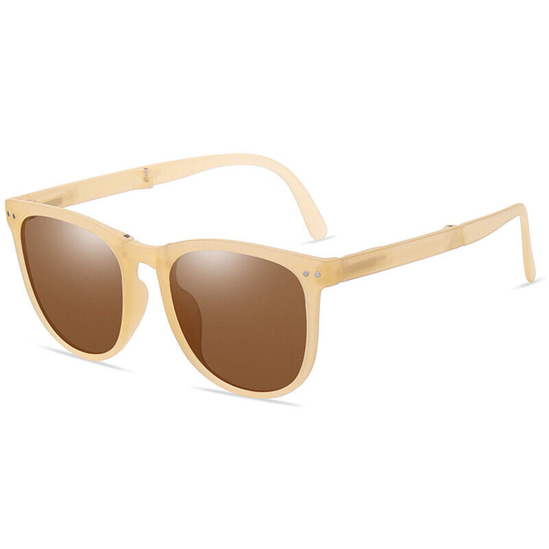 Faltbare Unisex-Sonnenbrille, Retro-Stil, UV-Schutz, perfektes Mode-Accessoire für Sommer.