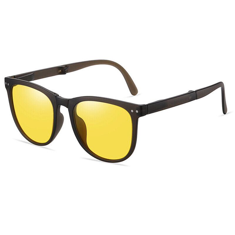 Sommerliche Unisex-Sonnenbrille, faltbar, Retro-Optik, mit umfassendem UV400-Schutz.