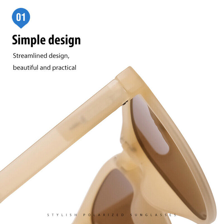 UV400-geschützte, faltbare Retro-Sonnenbrille, unisex, als stilvolles Mode-Accessoire.