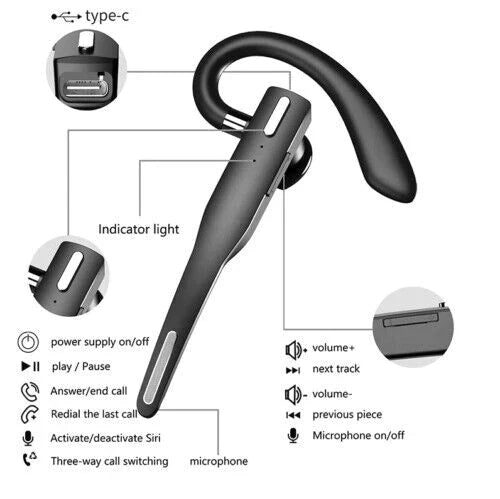 RoadMic Pro Bluetooth headset voor vrachtwagenchauffeurs, met ruisonderdrukking voor duidelijke gesprekken onderweg.