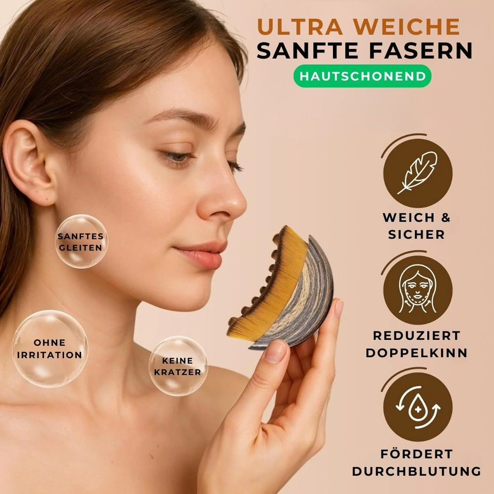 Ergonomische Gesichtsreinigungsbürste für eine Tiefenreinigung. Ideal für Anti-Aging und Wellness-Hautmassage.