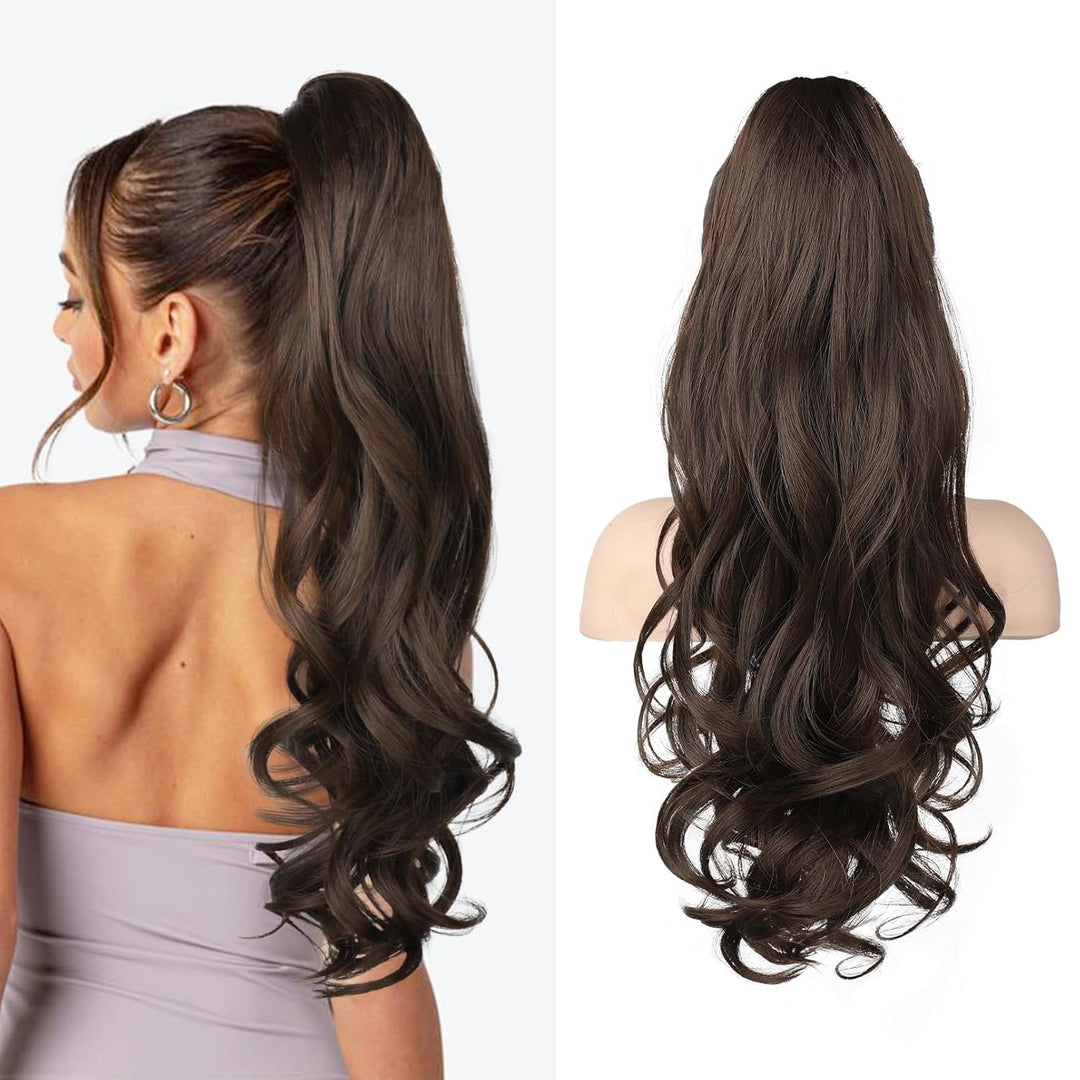 Voluminöse & lange Pferdeschwanz Haarverlängerung Veloura 55cm für vielfältiges Haarstyling.